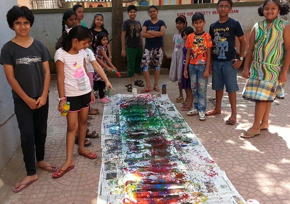 Art camp conducted in littlebrush